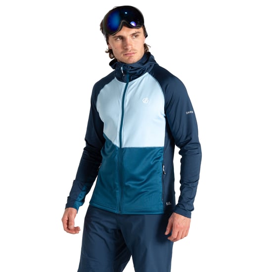 Dare 2B Mens Assimilate II Core Stretch Midlayer (Moonlight Denim/Green)