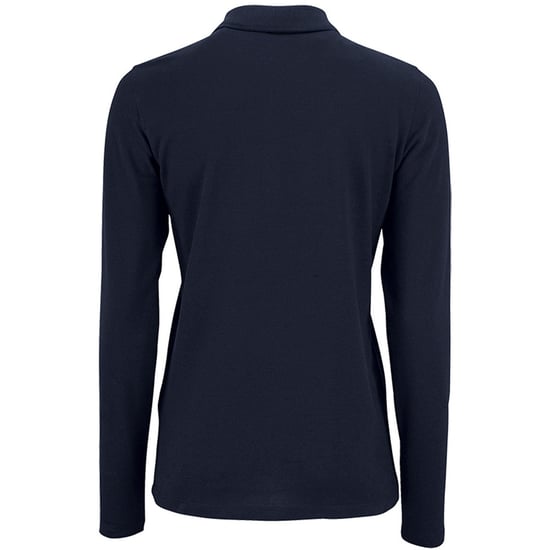 SOLS Womens/Ladies Perfect Long Sleeve Pique Polo Shirt (French Navy)