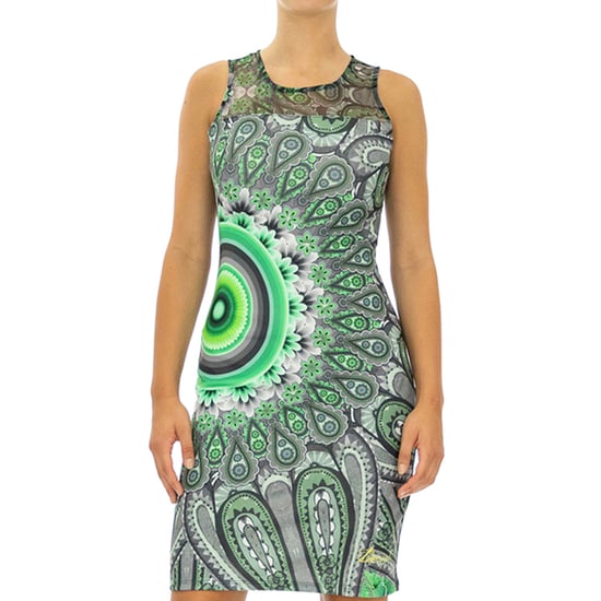 Desigual Women Knitted Dress Maxins   Sleeveless Multicolor