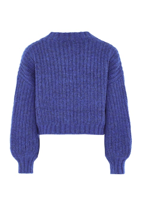 Dreimaster Grof gebreide trui Dames blauw - Image 2
