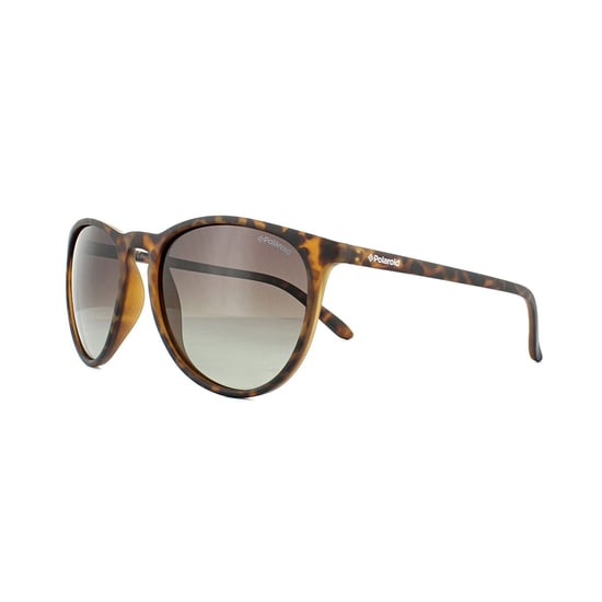 Polaroid Cat Eye Womens Havana Brown Gradient Polarized Sunglasses