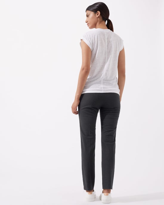 Square Spot Jacquard Trouser