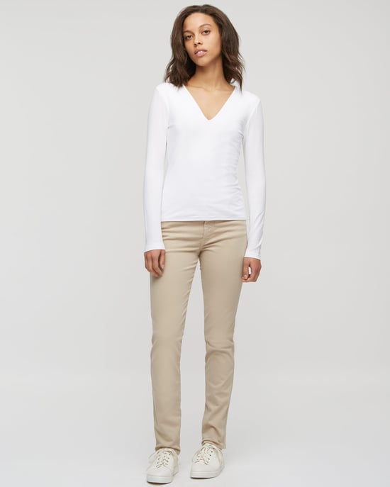 Twill Straight Leg Jeans