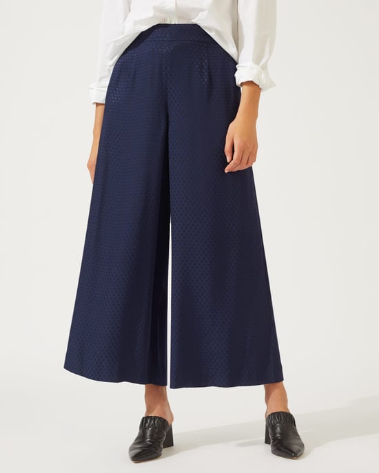Spot Jacquard Circular Culotte