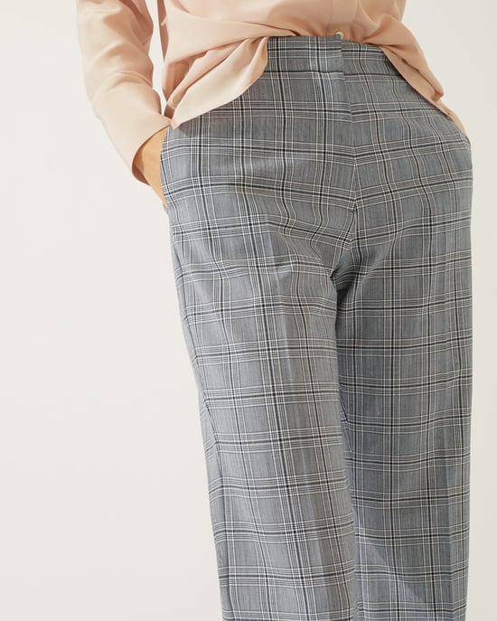 Mono Check Crop Trouser