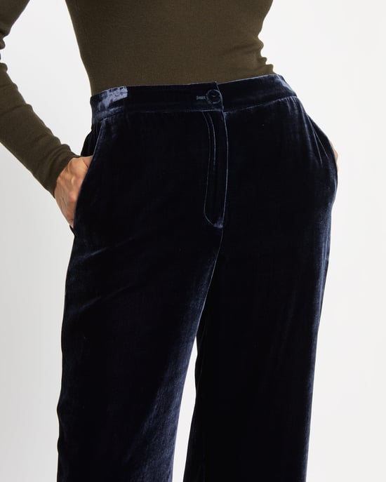 Silk Velvet Relaxed Trouser