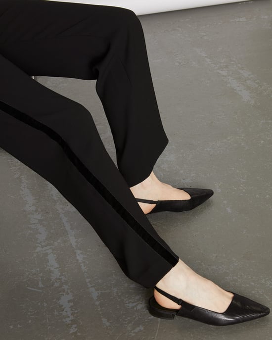 Relaxed Velvet Trim Trouser