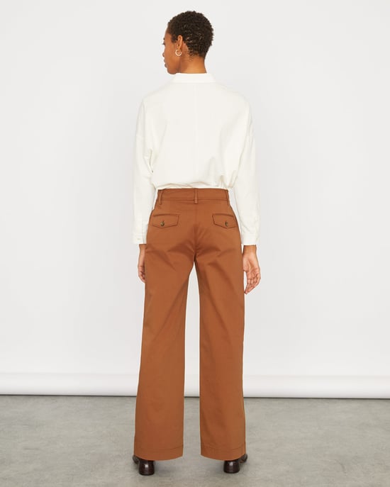 Fine Drill Wide Trouser