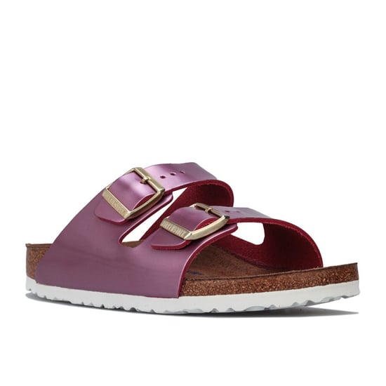 Women's Birkenstock Arizona Soft Footbed Sandals Narrow Width in Pink