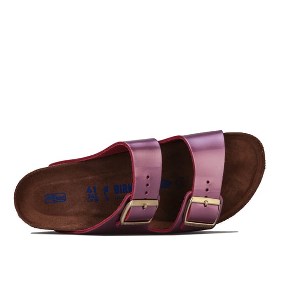 Women's Birkenstock Arizona Soft Footbed Sandals Narrow Width in Pink