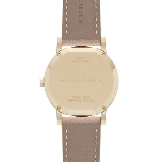Burberry BU9026 The City Champagne Dial Check Strap Women's Watch