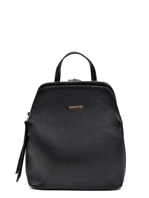 Anna Luchini SS22 AL 1512 Black Leather Bag