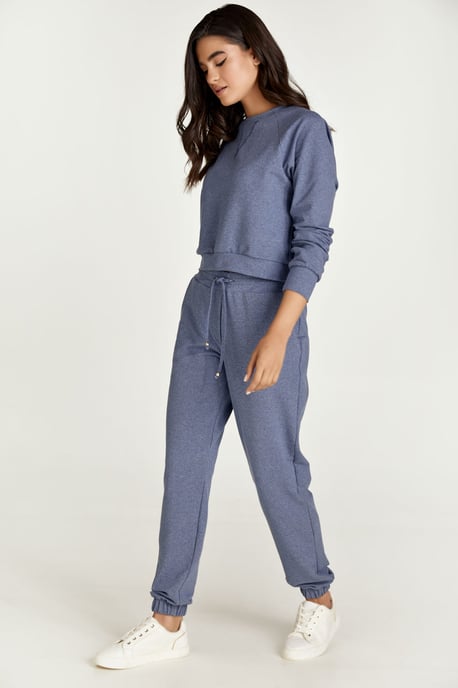 Full Length Indigo Mélange Sweatpants
