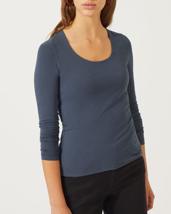 Double Front Scoop Tee