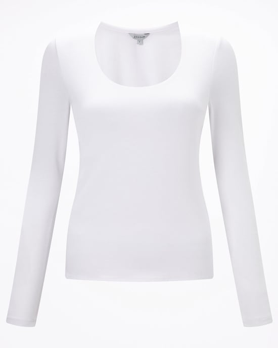 Double Front Scoop Tee