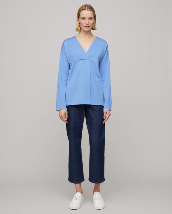 Slinky Stitch Placket Blouse