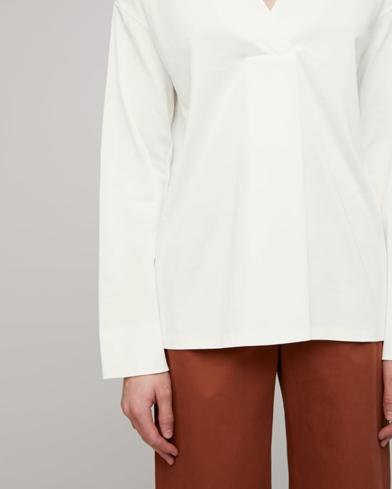 Slinky Stitch Placket Blouse
