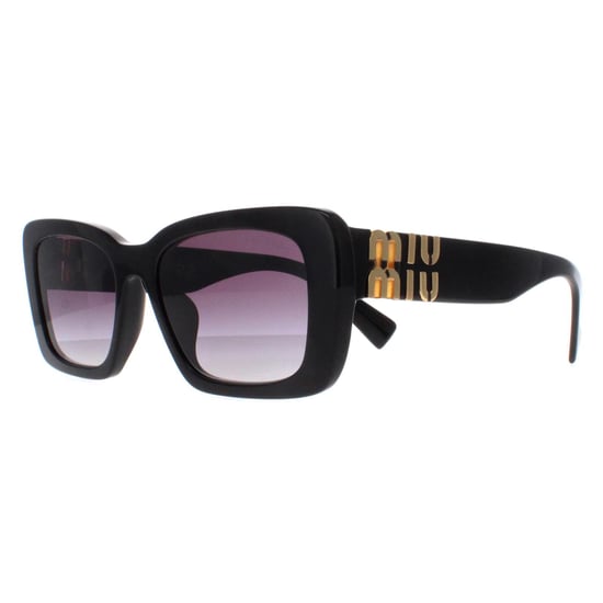 Miu Miu Rectangle Womens Black Grey Gradient MU07YS