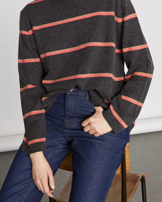 Cashmere Stripe Slouchy Jumper