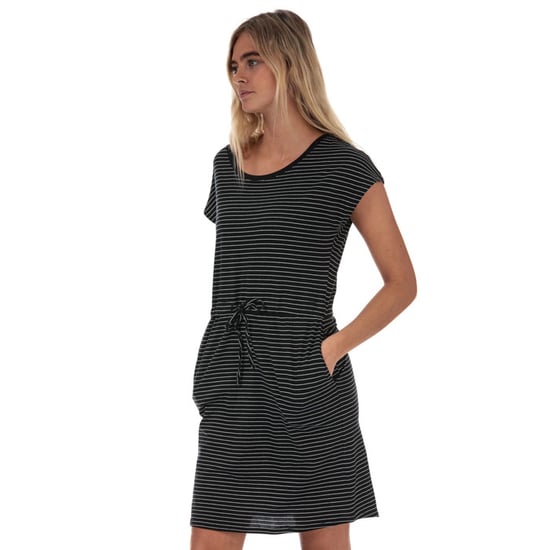 Women's Vero Moda April Stripe Dress in Black-White