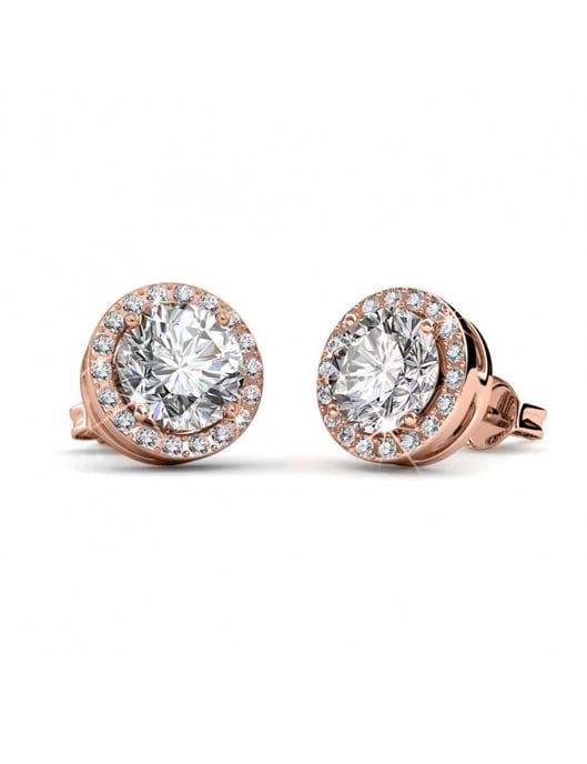 Sophia Örhängen - Roséguld och kristall - Image 3