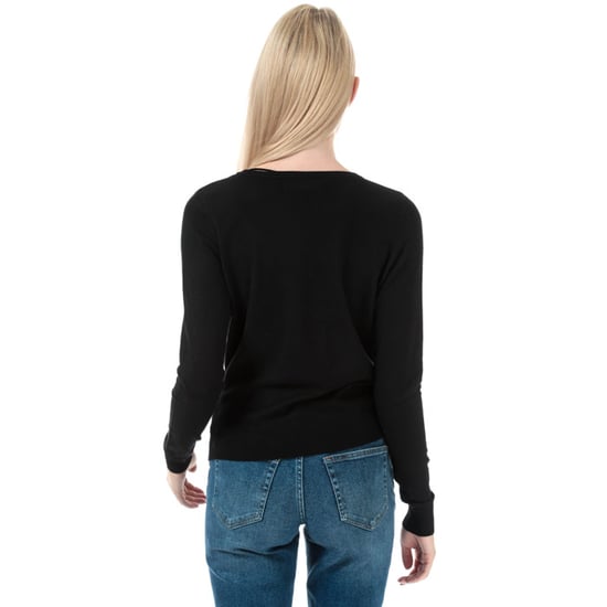Women's Vero Moda Karisara V-Neck Wrap Jumper in Black - Image 2