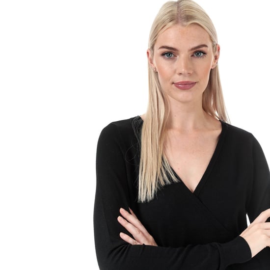 Women's Vero Moda Karisara V-Neck Wrap Jumper in Black - Image 6