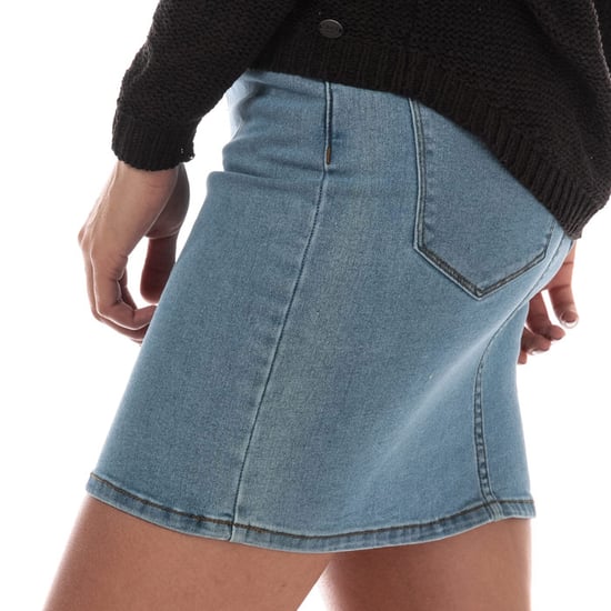Women's Vero Moda Hot Seven Denim Skirt in Light Blue