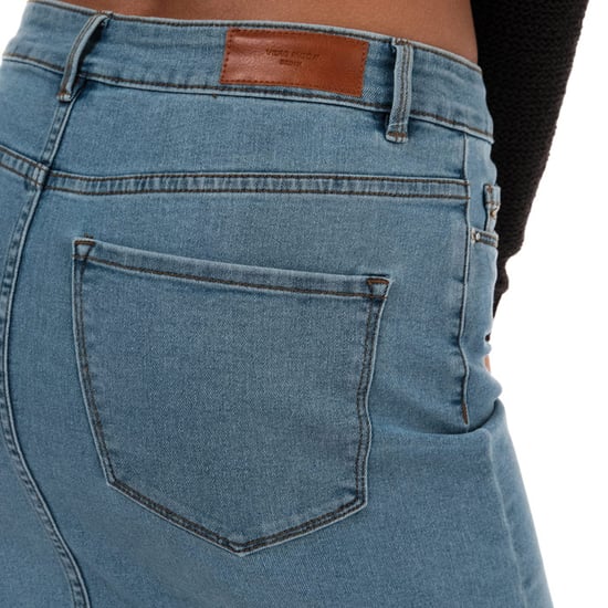 Women's Vero Moda Hot Seven Denim Skirt in Light Blue
