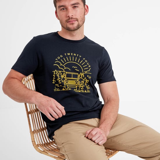 Fowler Mens T-Shirt Dark Indigo