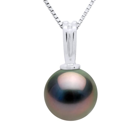 DIADEMA - Pendant - Silver Chain and Tahitian Pearl