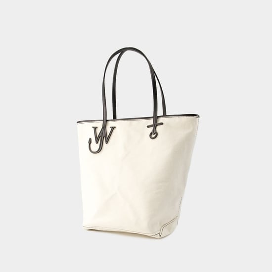 Draagtas Anchor Tall - J.W. Anderson - Canvas - Ivoor/Zwart - Image 2