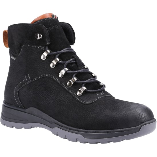 Hush Puppies Paul Leather Herrstövlar i svart nubuck - Image 1