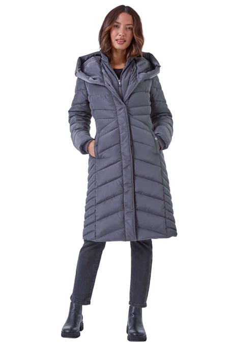 Hooded Quilted Coat