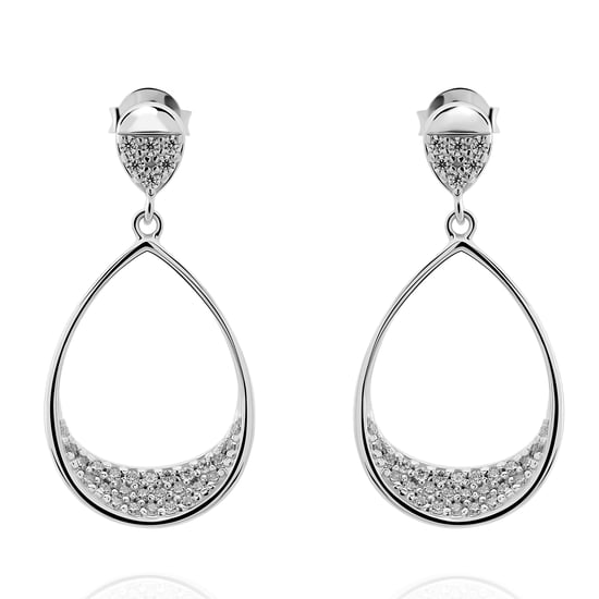 Orphelia 'Jolina' Dames 925 Zilveren Set: Ketting + Oorbellen - Zilver SET-7490 - Image 3