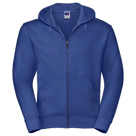 Russell Mens Authentic Full Zip Hoodie (Bright Royal Blue)