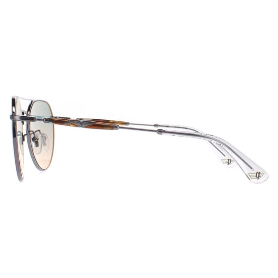 Police Aviator Unisex Shiny Ruthenium Smoke Mirror Silver SPLF14 Urban 7 - Image 3