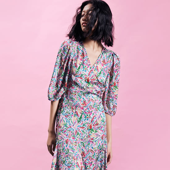 Liberty print wrap dress