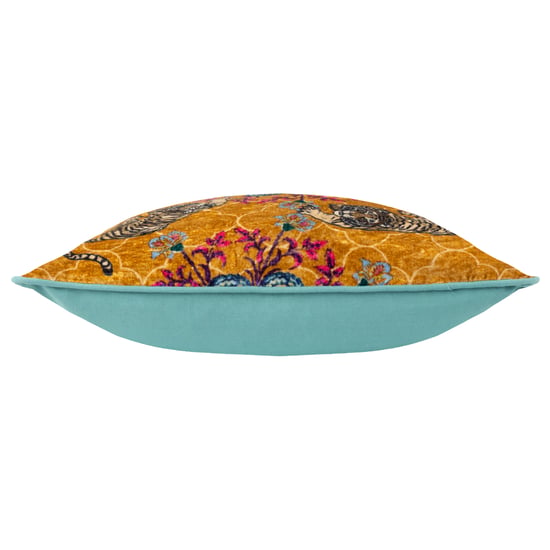 Wylder Tropics Tigerscope Velvet Piped Cushion Cover - Image 3