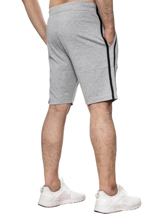 Enzo | Mens Lounge Shorts - Grey - Image 3