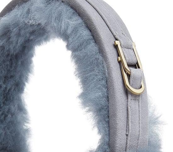 Womens Winter Super Soft Fluffy Blue Ear Muffs Warm and Cozy Ear Warmers
