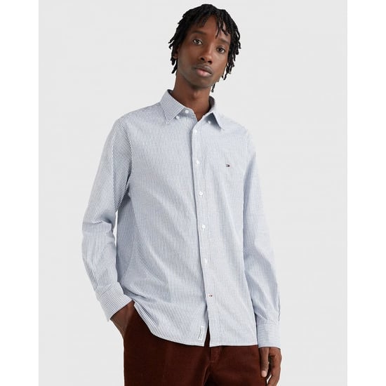 Tommy Hilfiger Core 1985 Flex Stripe Mens Long Sleeve Oxford Shirt