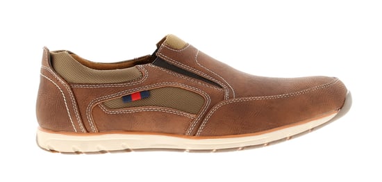 Mans Grained Brushed Pu Lifestyle Twin Gusset Shoe Mesh Inlays And Heel Counter Overlaid Mud Guard M - Image 2