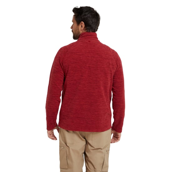 Mountain Warehouse Mens Snowdon II Fleece Top (Dark Red)