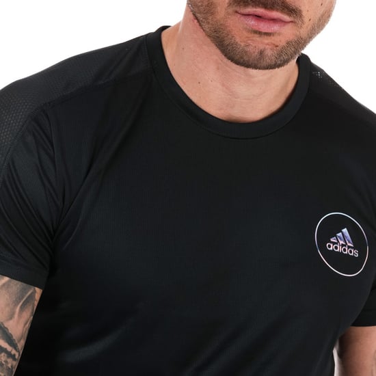 Men's adidas Own The Run Club T-Shirt in Black
