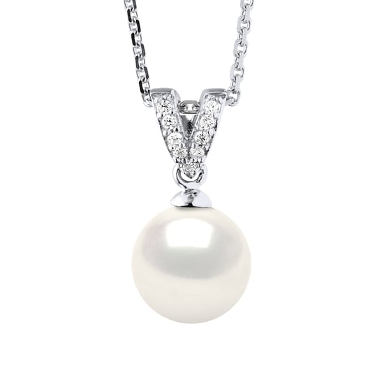 Necklace Prestige Jewelry - Real Cultured Freshwater Pearl Round 9-10 mm
