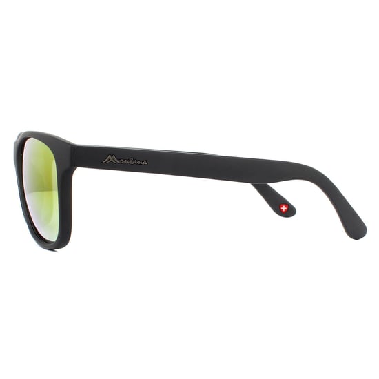 Montana Rectangle Unisex Black Revo Red Sunglasses - Image 3
