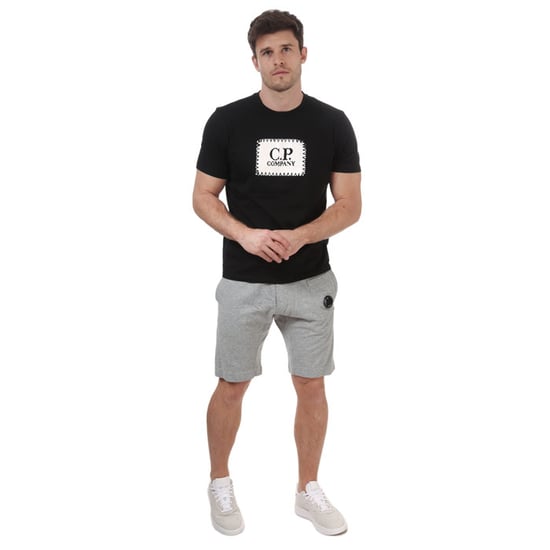 Men's C.P. Company Light Fleece Jog Shorts in Grey