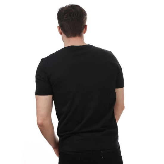 Men's C.P. Company Chest Printed Small Logo T-Shirt in Black