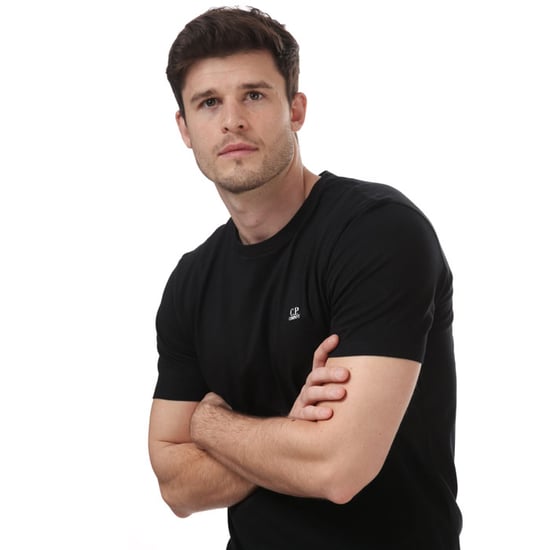 Men's C.P. Company Chest Printed Small Logo T-Shirt in Black
